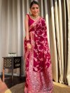 KT 119 Banarasi Soft Silk Jacquard Saree
